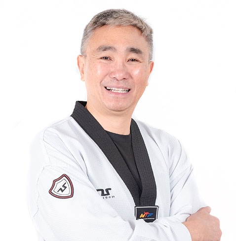 Grandmaster Geoffrey Uy, head coach of Sparta Taekwondo's Team Sparta competition team in Walnut Creek